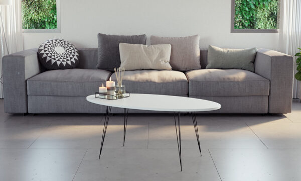 שולחן סלון אובלי מודרני דגם סנט מוריץ במגוון צבעים לבחירה - 4