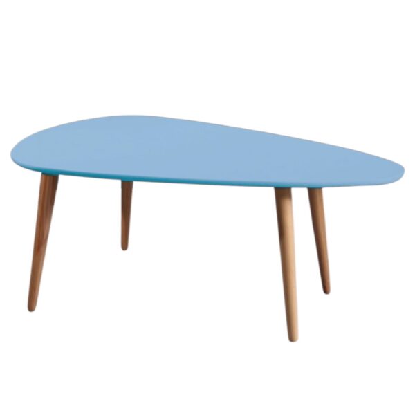 שולחן בצורת טיפה עם רגלי עץ במגוון צבעים לבחירה דגם לונדון LONDON - 4