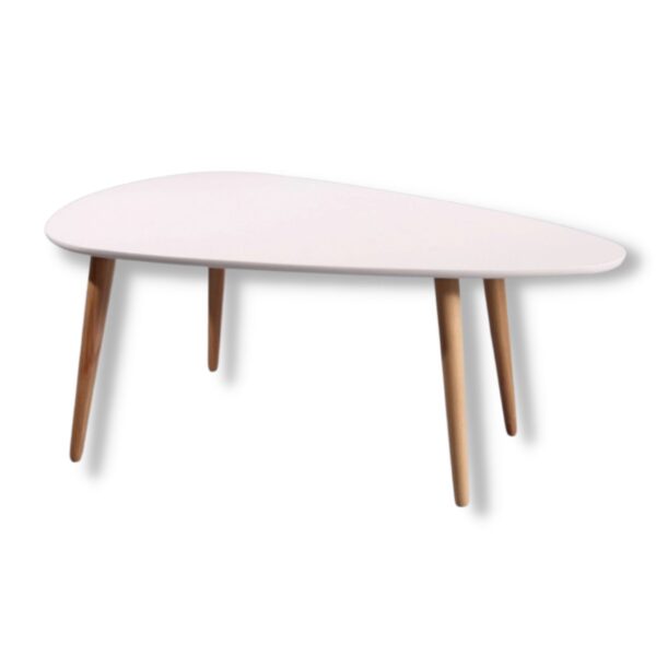 שולחן בצורת טיפה עם רגלי עץ במגוון צבעים לבחירה דגם לונדון LONDON - 5
