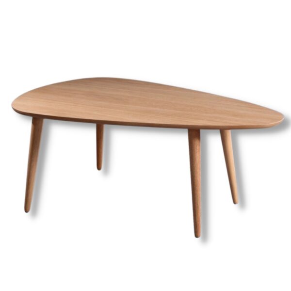 שולחן בצורת טיפה עם רגלי עץ במגוון צבעים לבחירה דגם לונדון LONDON - 7